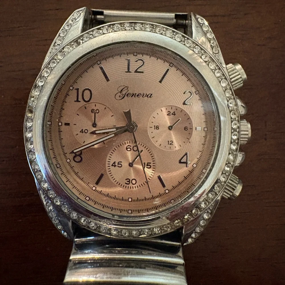 Geneva silver watch